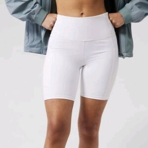 Athleta Women's White Bike Shorts